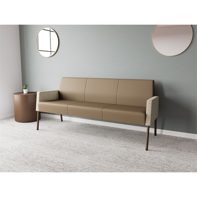 Lesro Mystic Lounge Reception Sofa in Brown