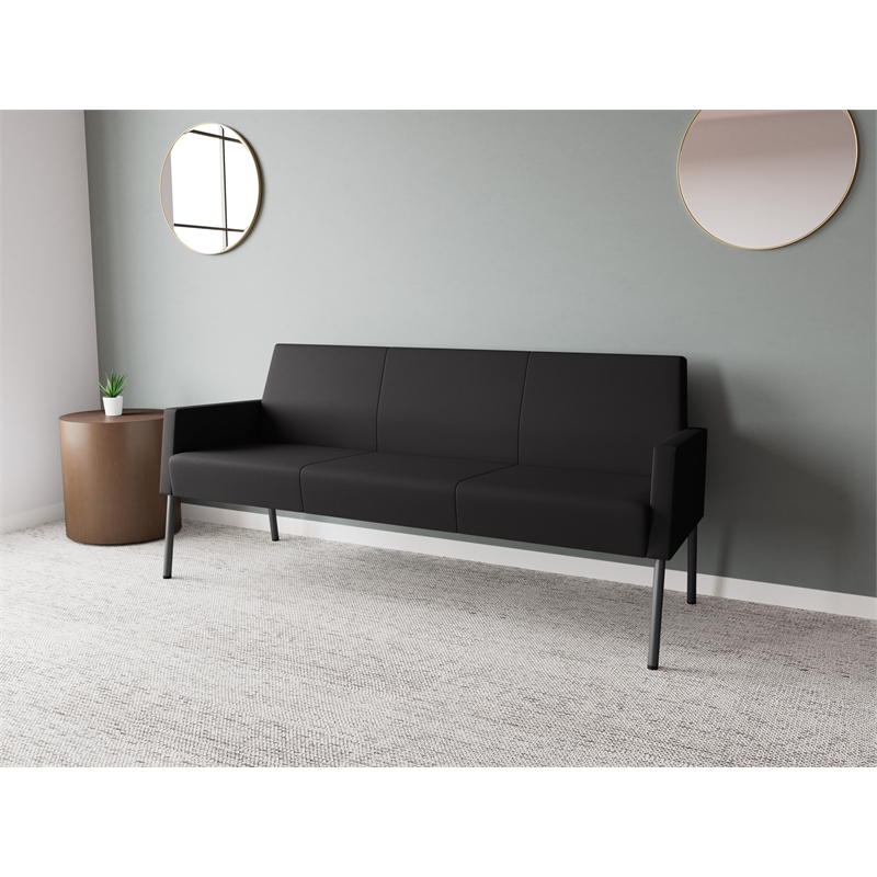 Lesro Mystic Lounge Reception Sofa in Black