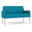 Lesro Mystic Lounge Reception Loveseat in Teal