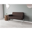 Lesro Mystic Lounge Reception Loveseat in Brown