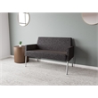 Lesro Mystic Lounge Reception Loveseat in Black