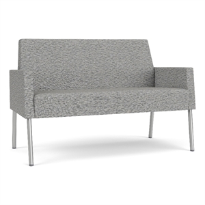 Lesro Mystic Lounge Reception Loveseat in Gray