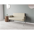 Lesro Mystic Lounge Reception Loveseat in Beige