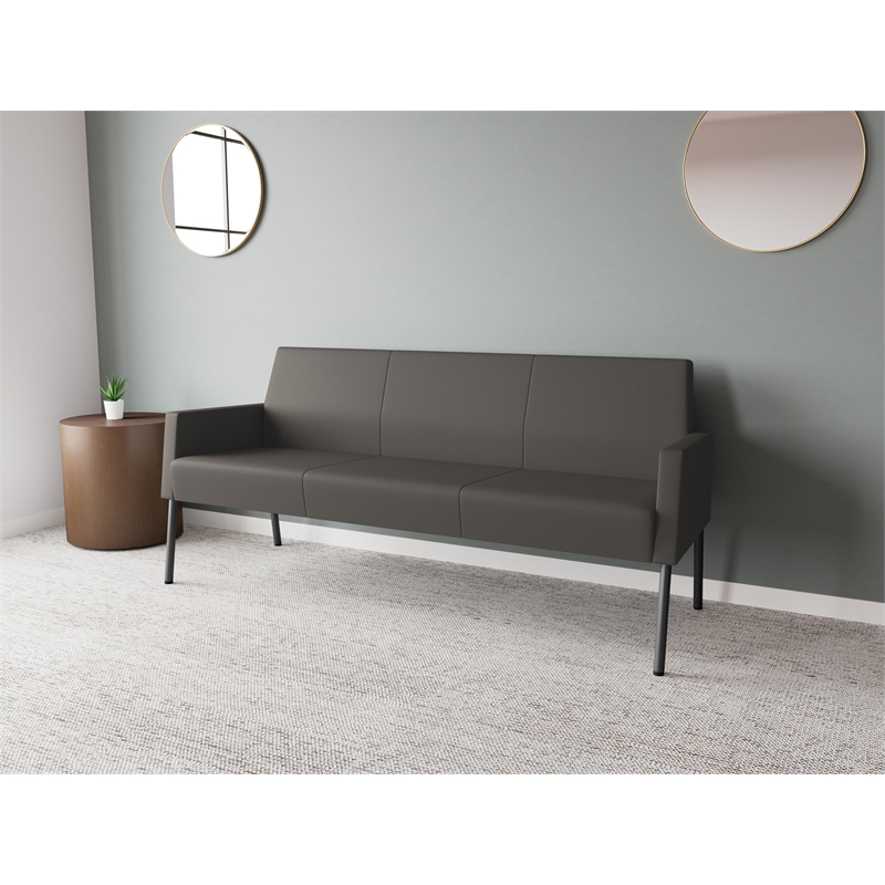 Lesro Mystic Lounge Reception Sofa in Gray