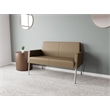 Lesro Mystic Lounge Reception Loveseat in Brown