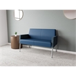 Lesro Mystic Lounge Reception Loveseat in Blue
