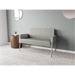 Lesro Mystic Lounge Reception Loveseat in Gray
