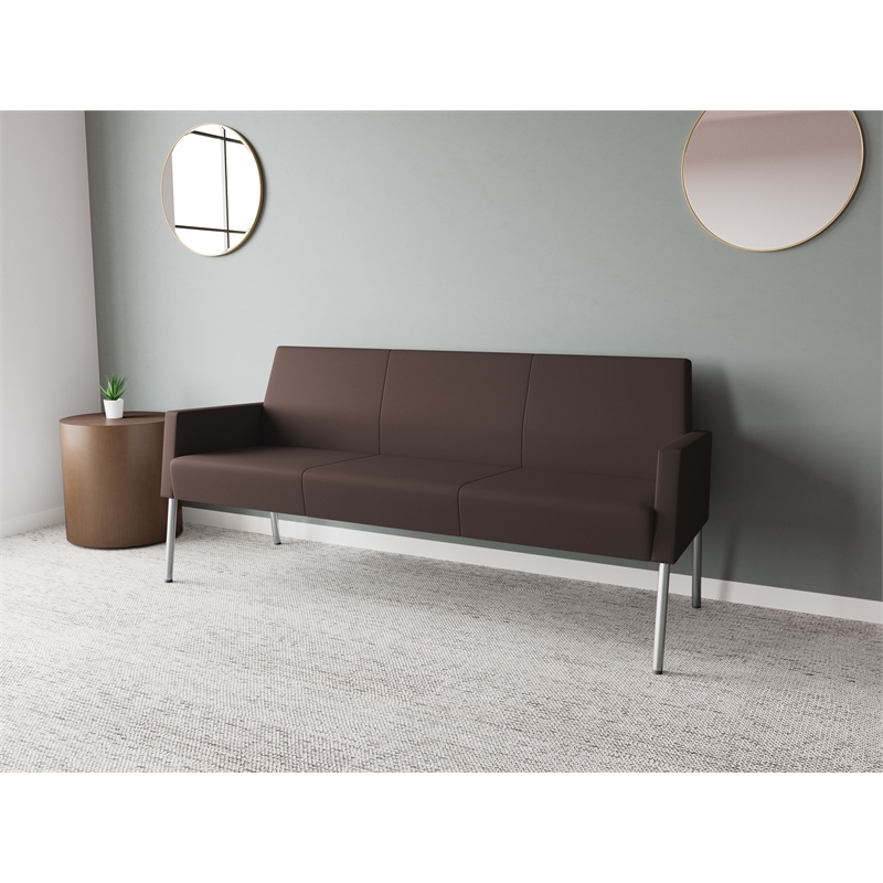 Lesro Mystic Lounge Reception Sofa in Brown