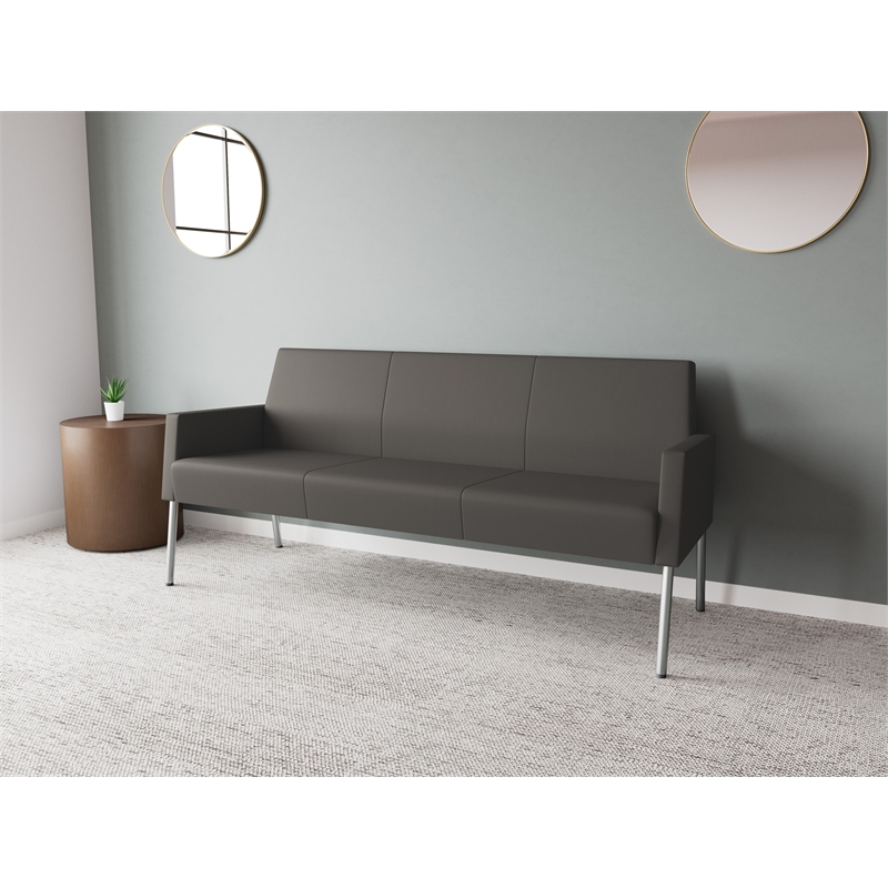 Lesro Mystic Lounge Reception Sofa in Gray