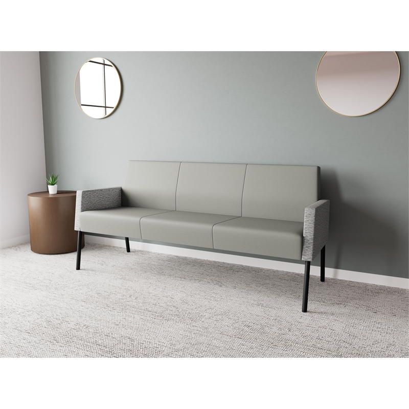 Lesro Mystic Lounge Reception Sofa in Gray