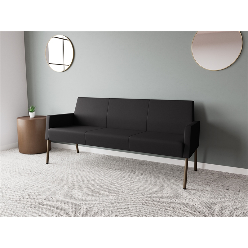 Lesro Mystic Lounge Reception Sofa in Black