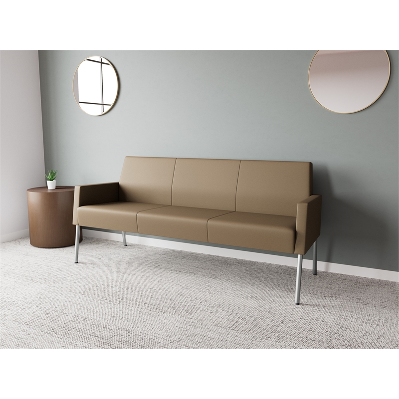 Lesro Mystic Lounge Reception Sofa in Brown