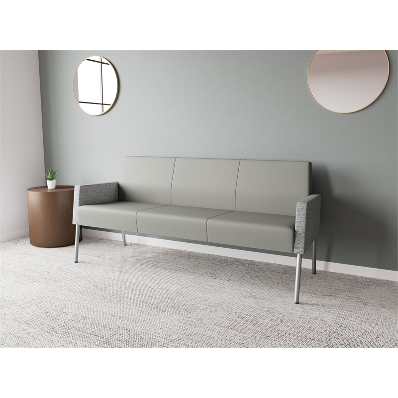 Lesro Mystic Lounge Reception Sofa in Gray