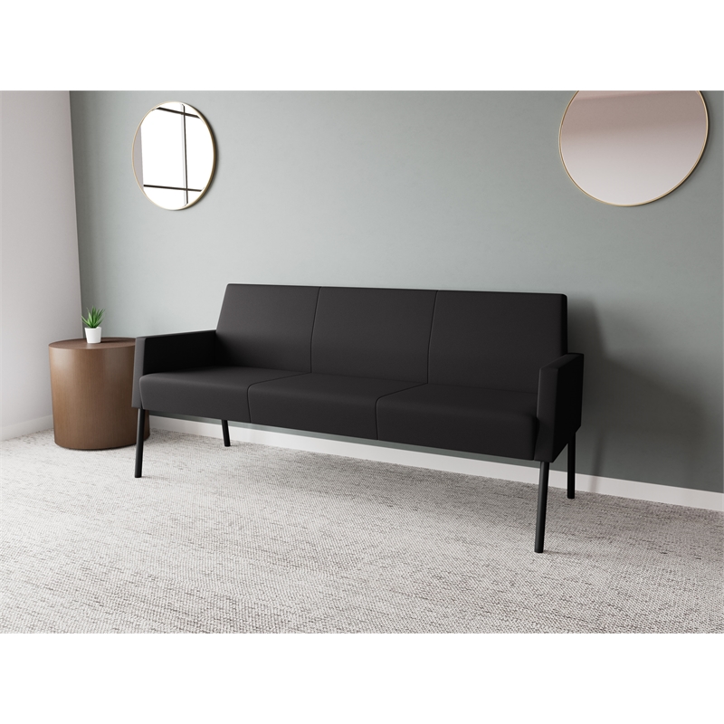Lesro Mystic Lounge Reception Sofa in Black