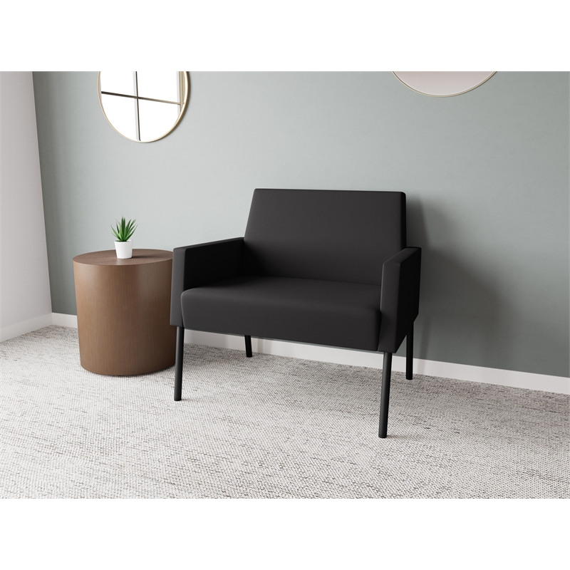 Lesro Mystic Lounge Reception Bariatric Chair in Black