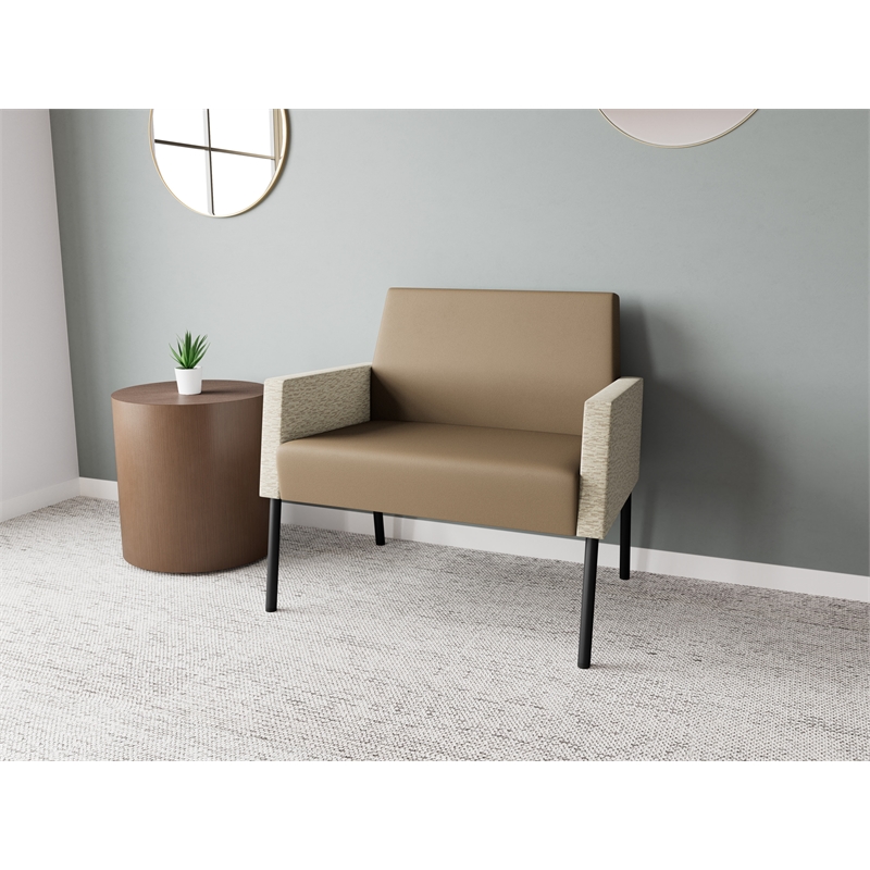 Lesro Mystic Lounge Reception Bariatric Chair in Brown
