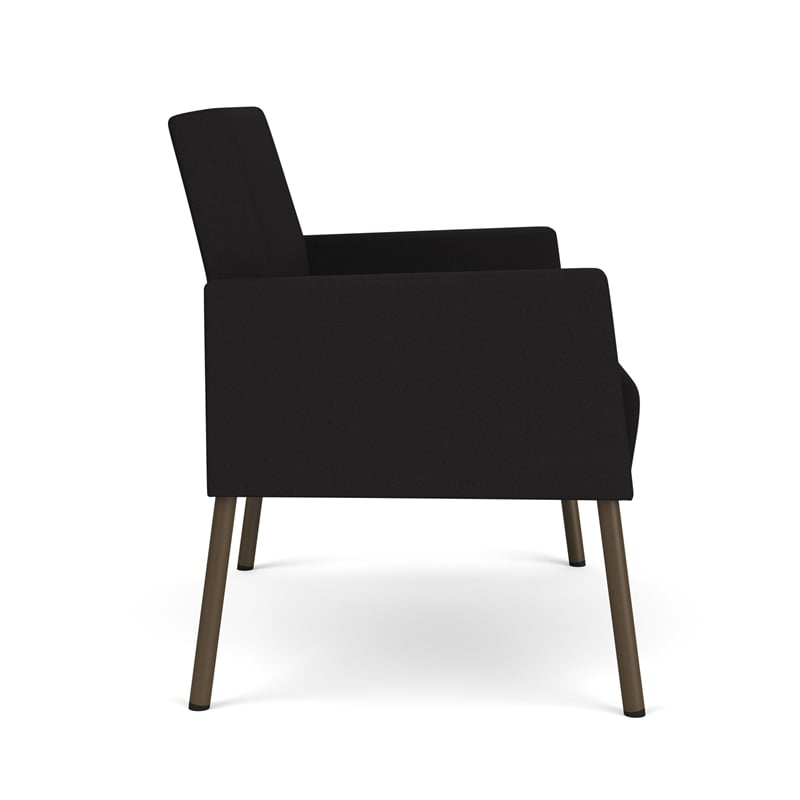 Lesro Mystic Lounge Reception Bariatric Chair in Black