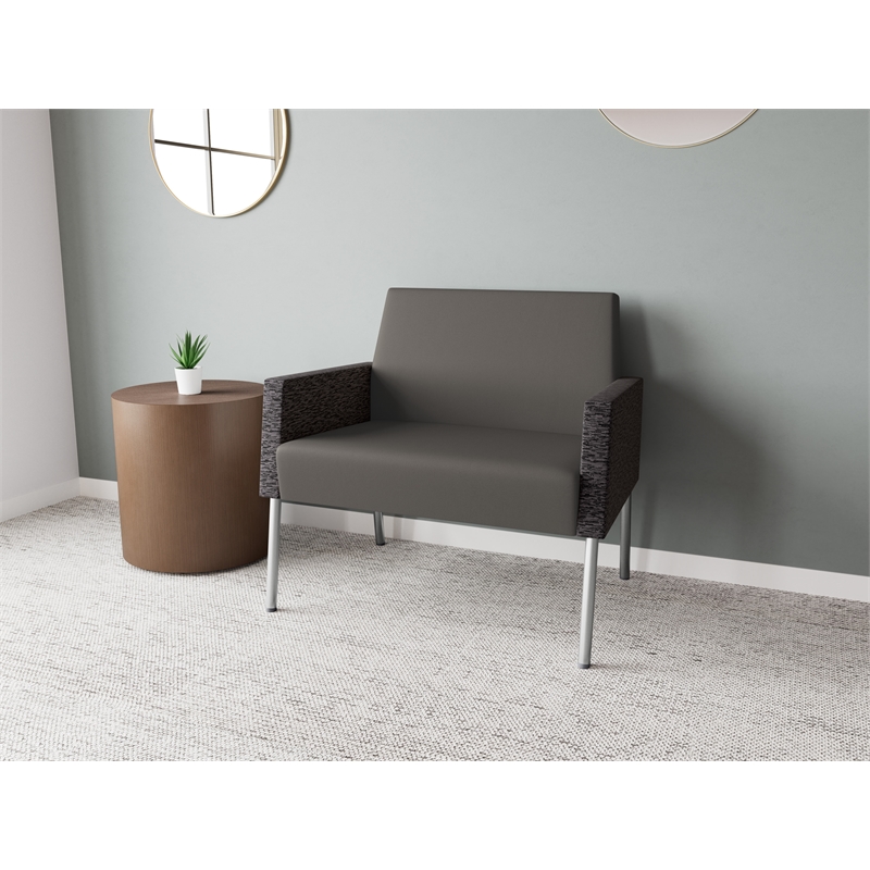 Lesro Mystic Lounge Reception Bariatric Chair in Gray