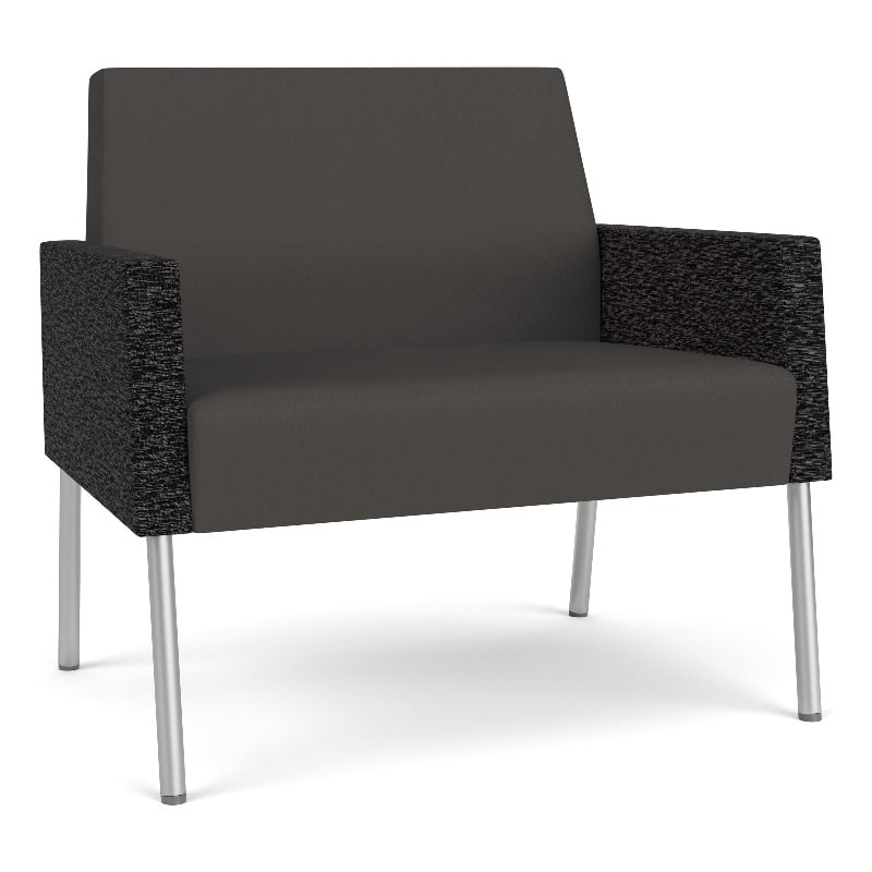 Lesro Mystic Lounge Reception Bariatric Chair in Gray