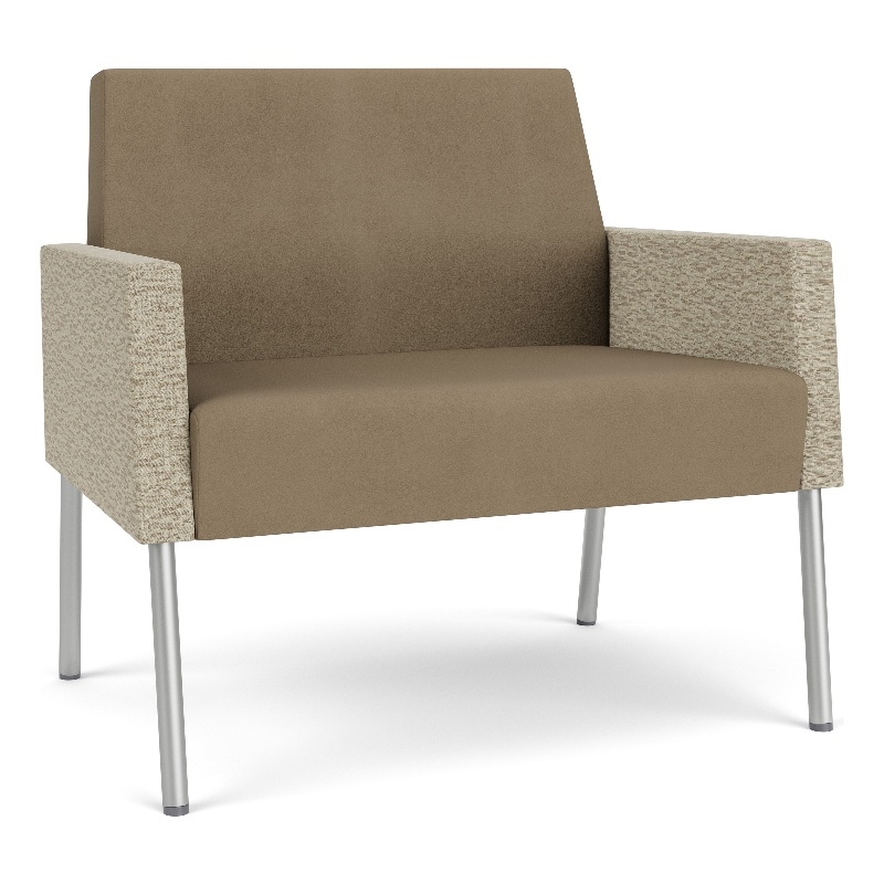 Lesro Mystic Lounge Reception Bariatric Chair in Brown