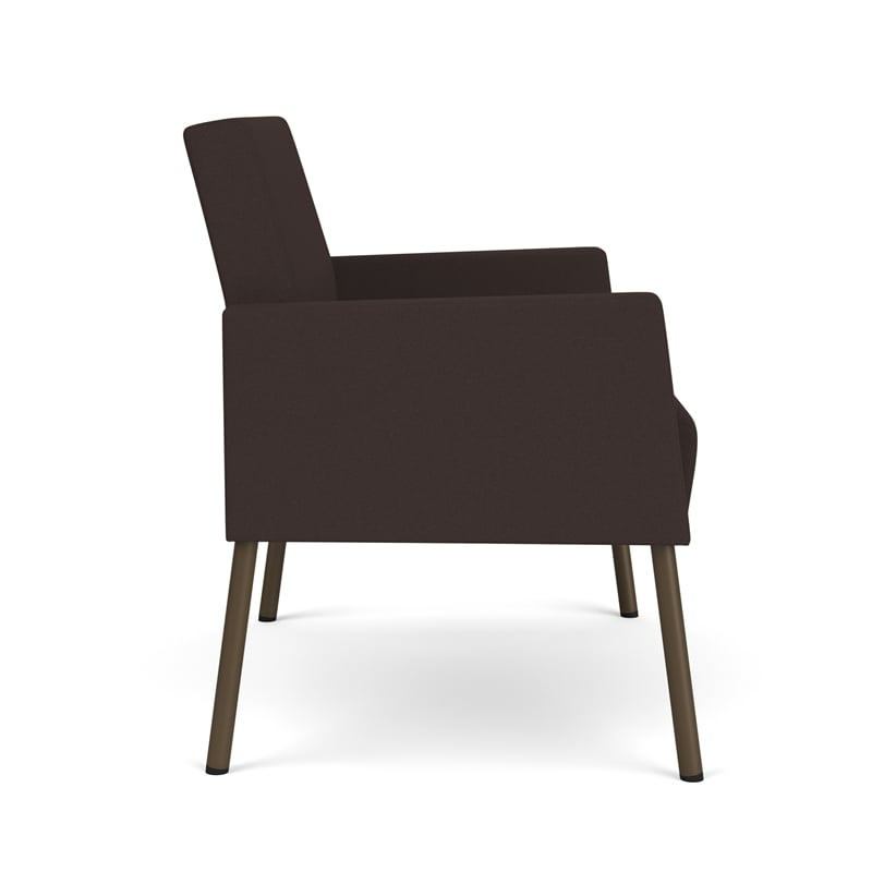 Lesro Mystic Lounge Reception Bariatric Chair in Brown
