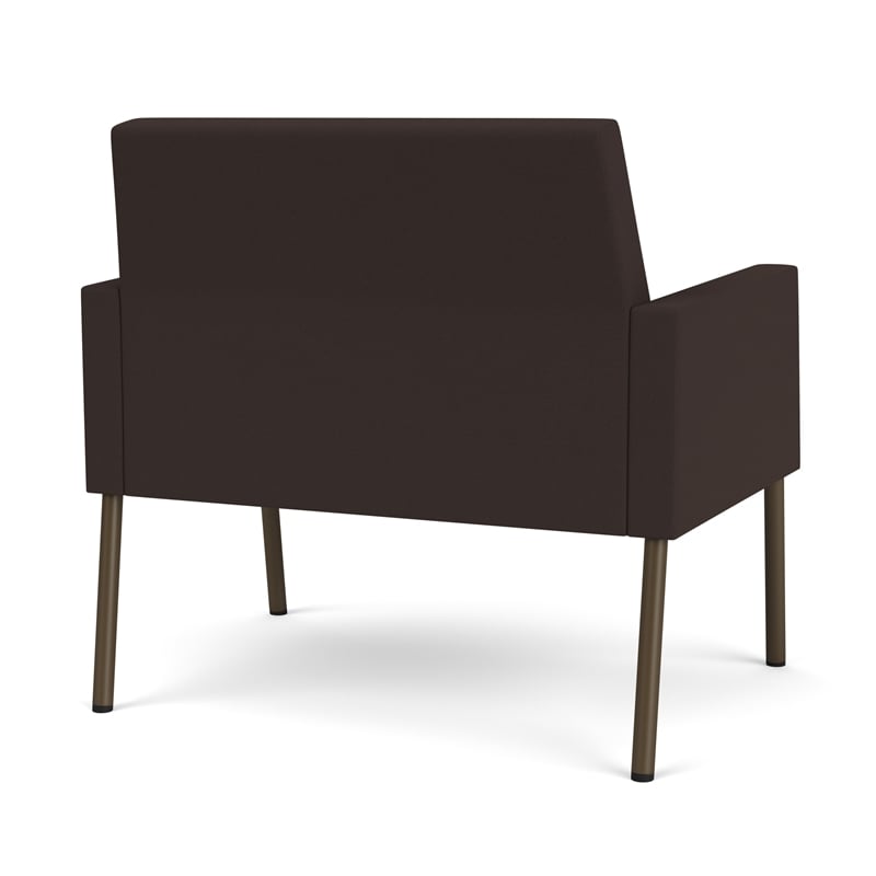 Lesro Mystic Lounge Reception Bariatric Chair in Brown