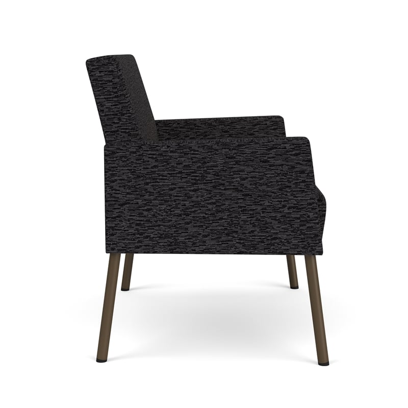 Lesro Mystic Lounge Reception Bariatric Chair in Black