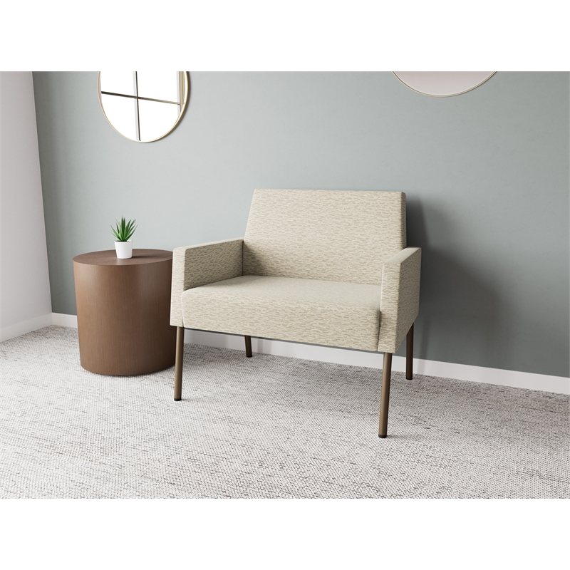Lesro Mystic Lounge Reception Bariatric Chair in Beige