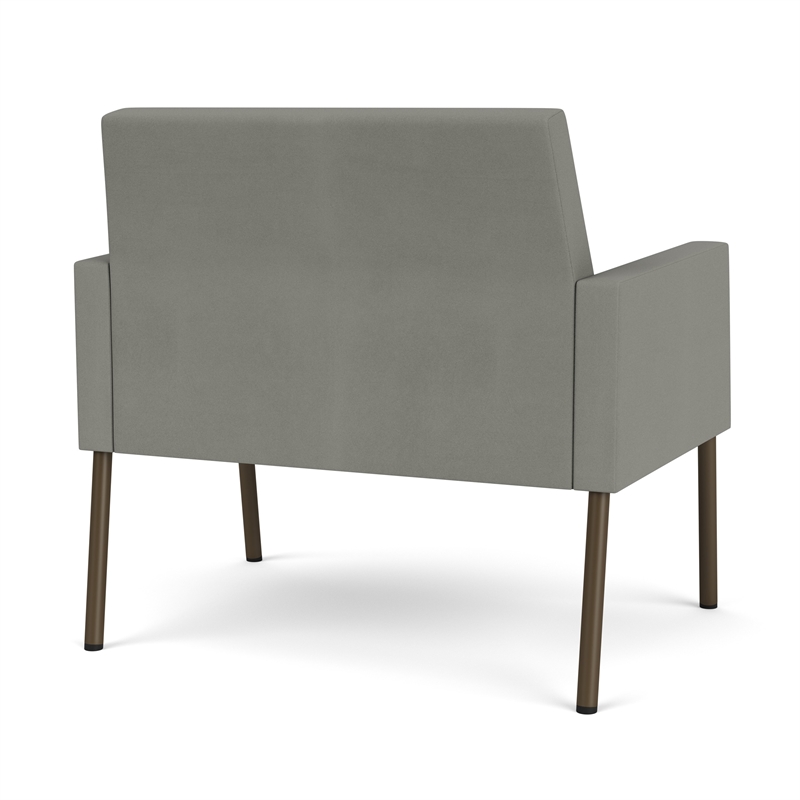 Lesro Mystic Lounge Reception Bariatric Chair in Gray