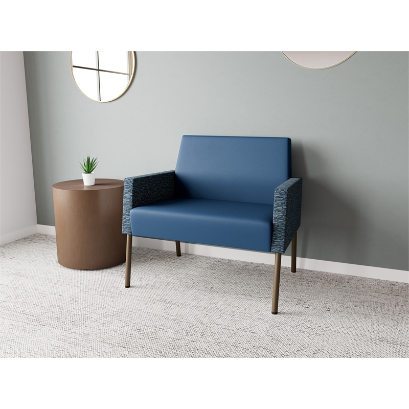 Lesro Mystic Lounge Reception Bariatric Chair in Blue