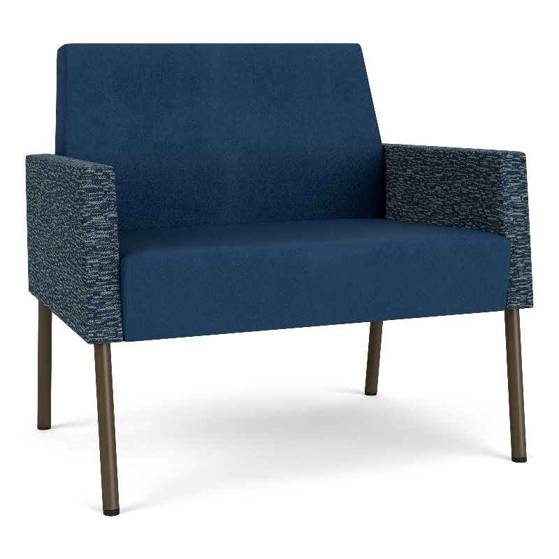 Lesro Mystic Lounge Reception Bariatric Chair in Blue