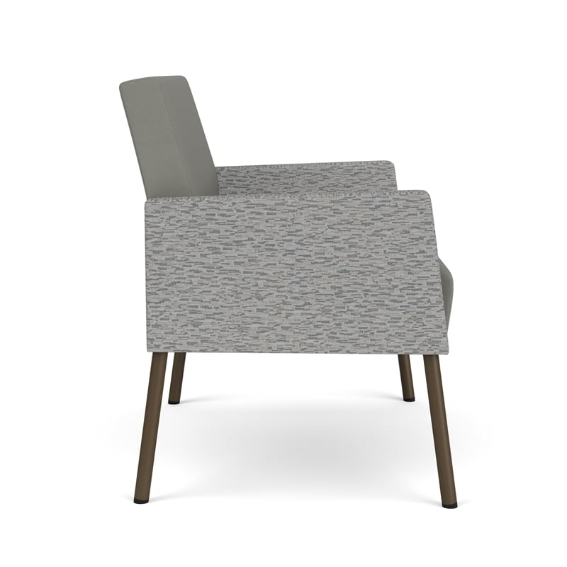 Lesro Mystic Lounge Reception Bariatric Chair in Gray