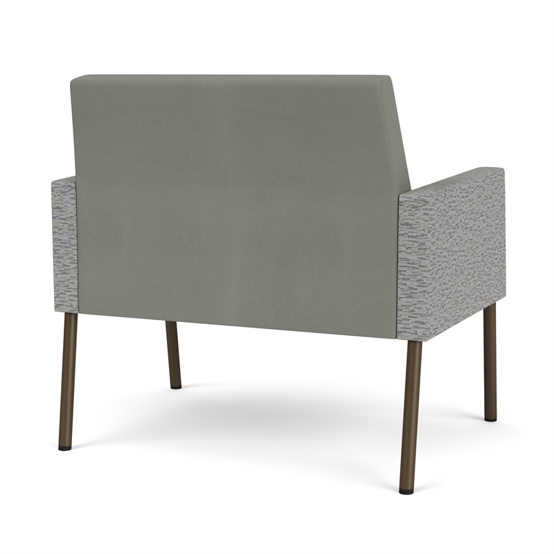 Lesro Mystic Lounge Reception Bariatric Chair in Gray