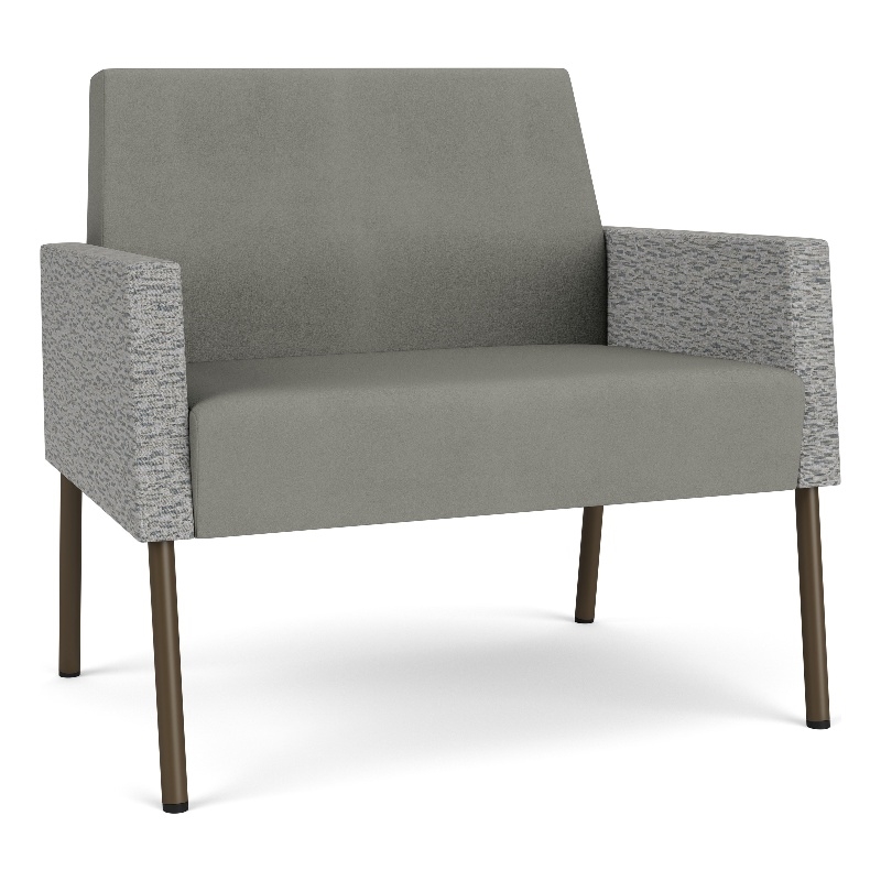 Lesro Mystic Lounge Reception Bariatric Chair in Gray