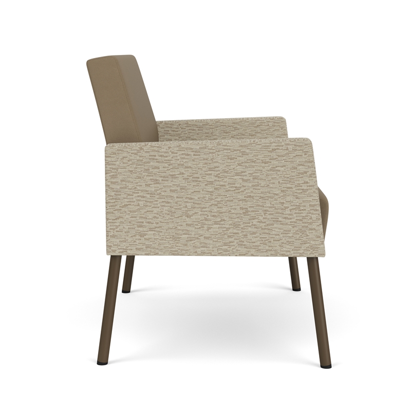 Lesro Mystic Lounge Reception Bariatric Chair in Brown