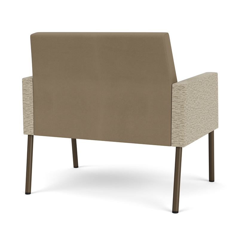 Lesro Mystic Lounge Reception Bariatric Chair in Brown