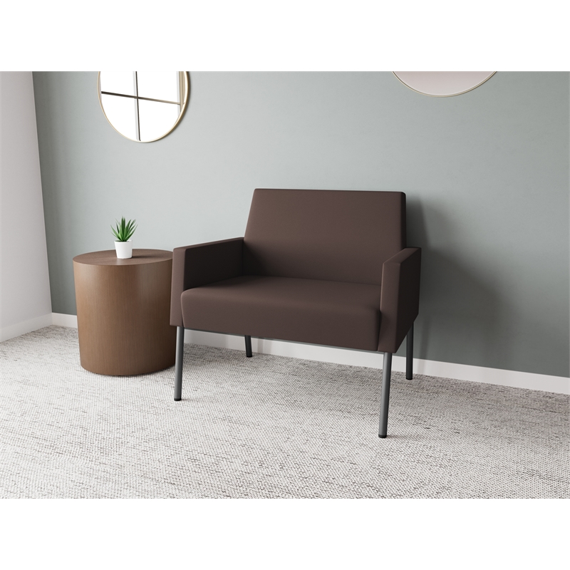 Lesro Mystic Lounge Reception Bariatric Chair in Brown