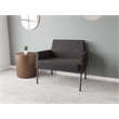 Lesro Mystic Lounge Reception Bariatric Chair in Black