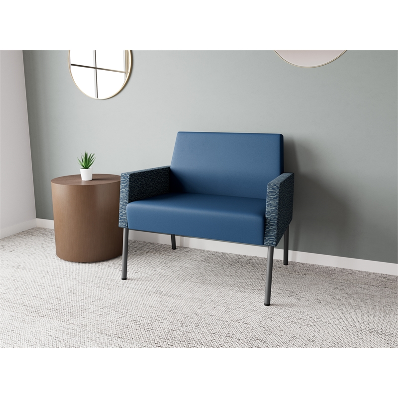 Lesro Mystic Lounge Reception Bariatric Chair in Blue