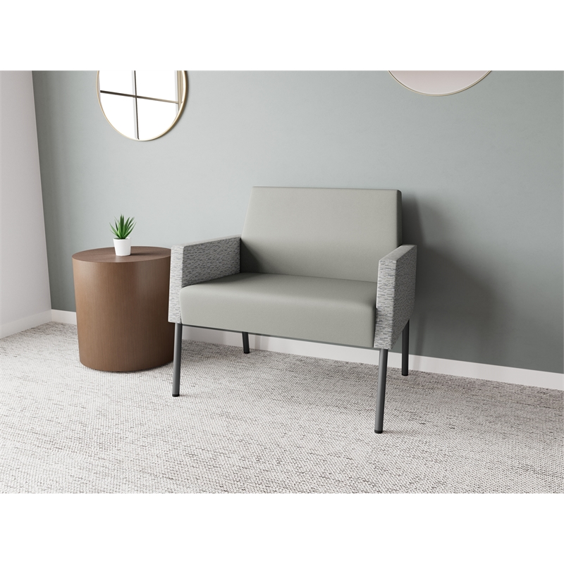 Lesro Mystic Lounge Reception Bariatric Chair in Gray