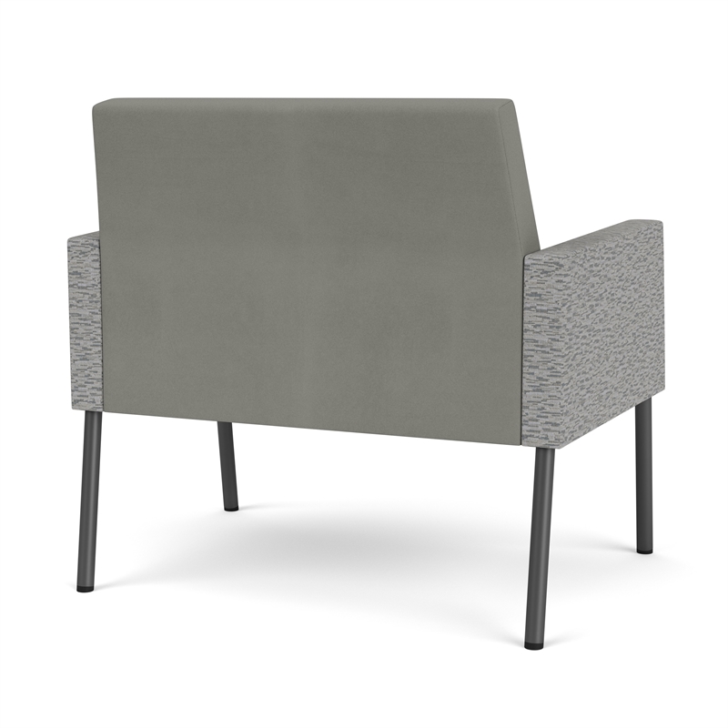 Lesro Mystic Lounge Reception Bariatric Chair in Gray
