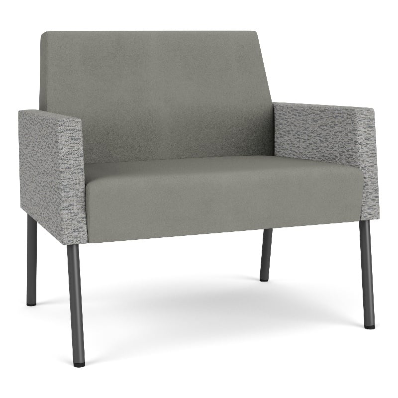 Lesro Mystic Lounge Reception Bariatric Chair in Gray