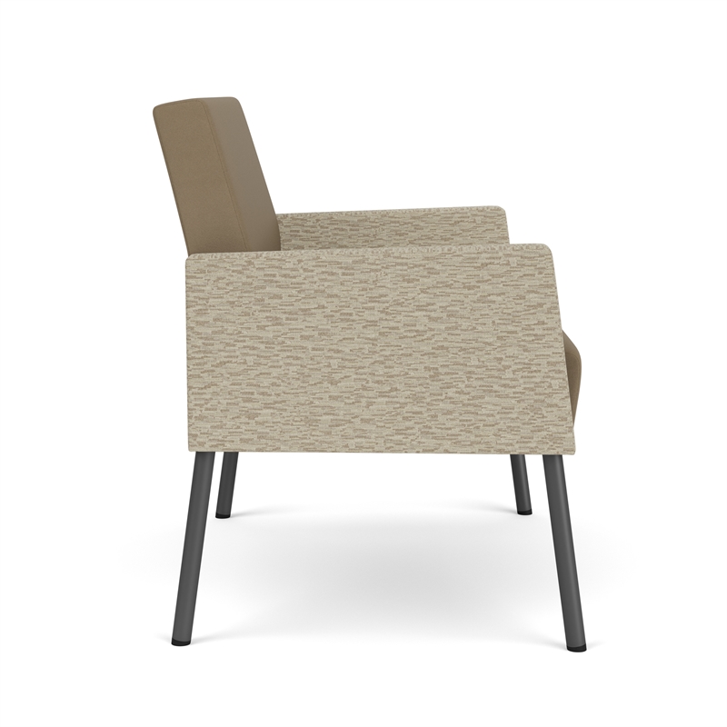 Lesro Mystic Lounge Reception Bariatric Chair in Brown