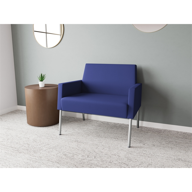 Lesro Mystic Lounge Reception Bariatric Chair in Blue
