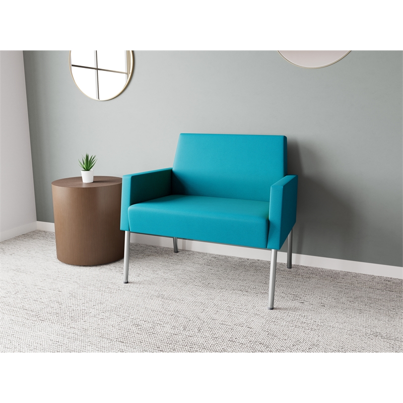 Lesro Mystic Lounge Reception Bariatric Chair in Teal