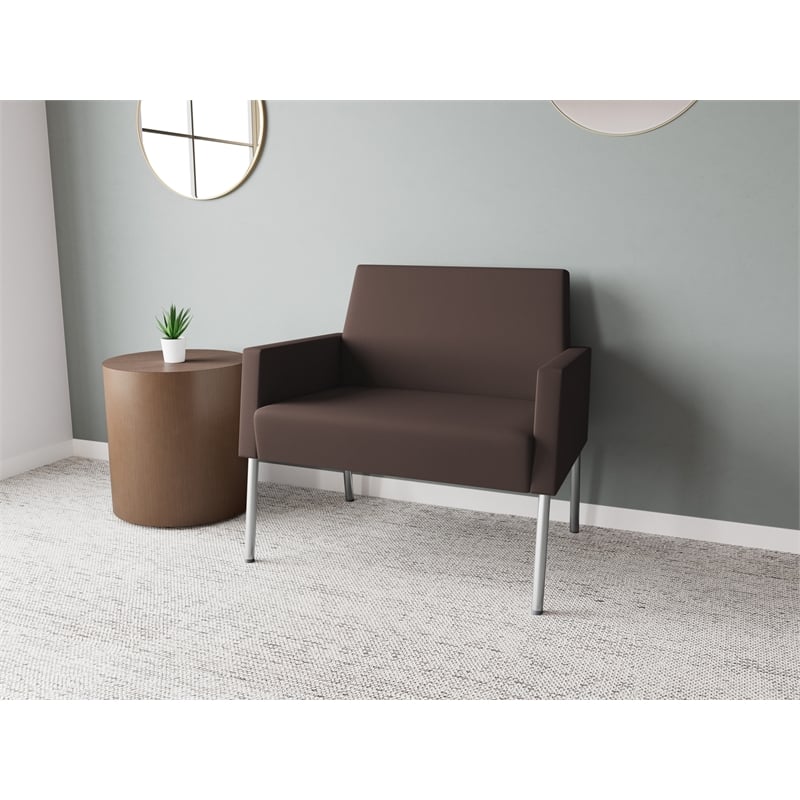 Lesro Mystic Lounge Reception Bariatric Chair in Brown