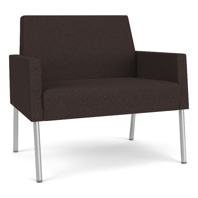 Lesro Mystic Lounge Reception Bariatric Chair in Brown