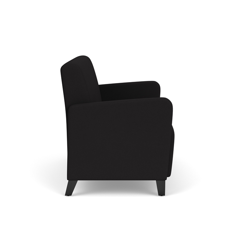 Lesro Ravenna Reception Loveseat in Black