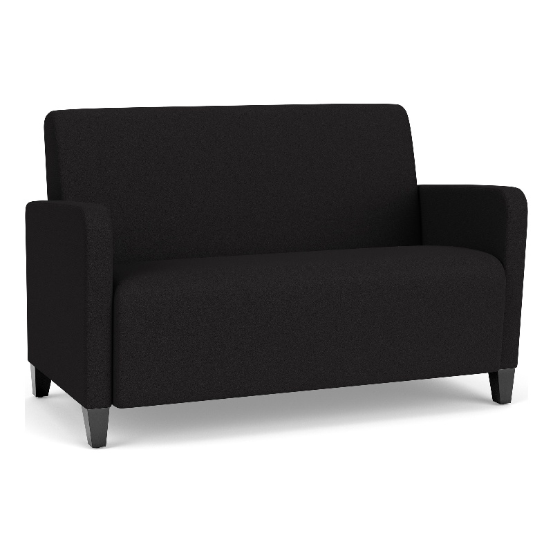Lesro Ravenna Reception Loveseat in Black