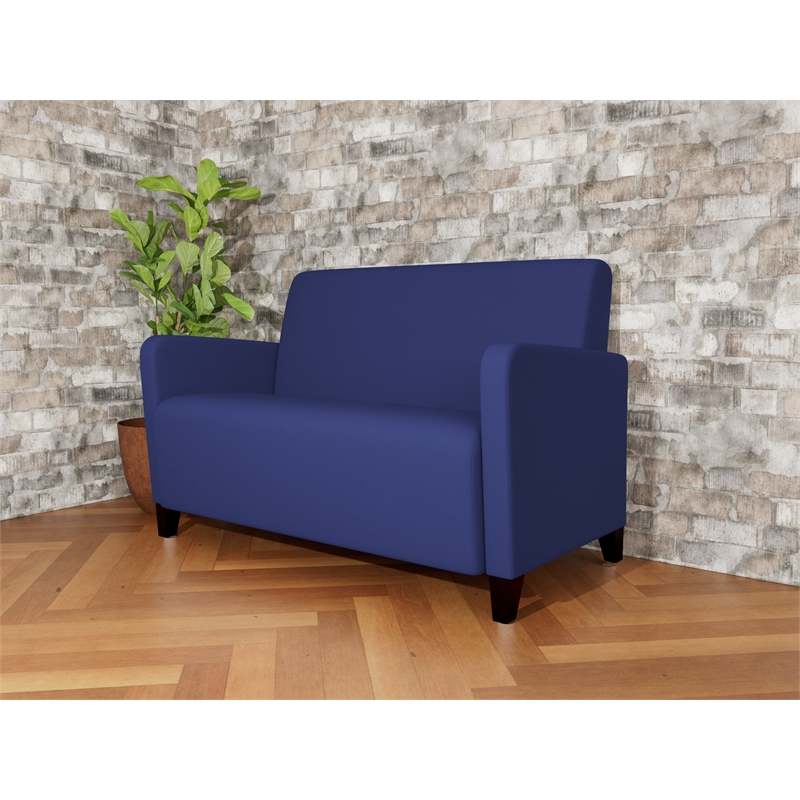 Lesro Ravenna Reception Loveseat in Blue